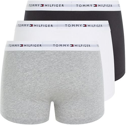 Tommy Hilfiger Boxer Trunk 3-Pack Black/White/Grey Product / Achterkant