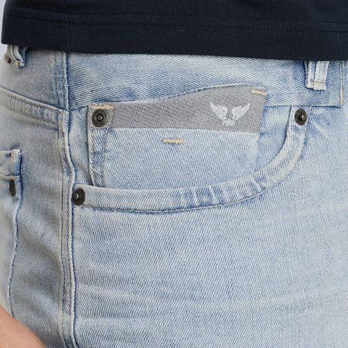PME Legend Commander 3.0 Denim Shorts Blue SBT Model / Detail
