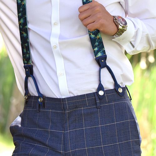 Sir Redman Suspender Buttons Silver Model / Voorkant