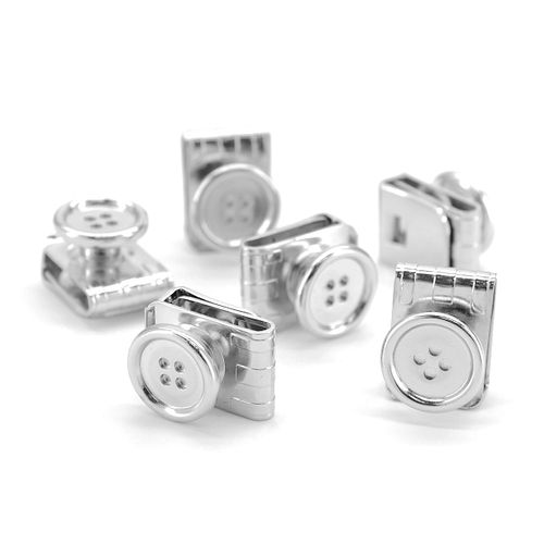 Sir Redman Suspender Buttons Silver Product