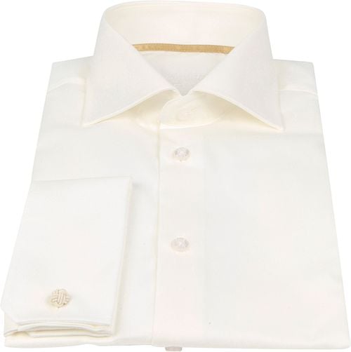 Ledub Weddingshirt Slimfit Antiques White Product / Detail