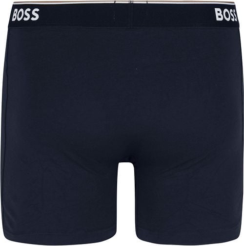 BOSS Boxer Shorts Power 3-Pack Dark Blue 480 Product / Achterkant