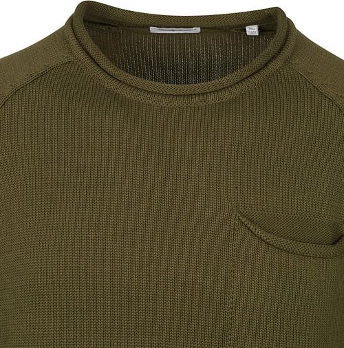 KnowledgeCotton Apparel Sweater Olive Green Product / Detail