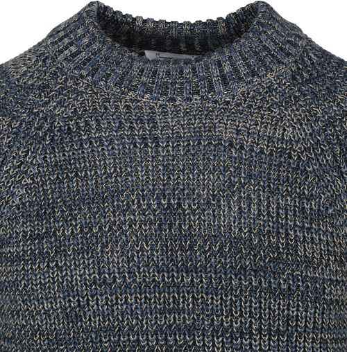 KnowledgeCotton Apparel Trui Yarn Blue Product / Detail