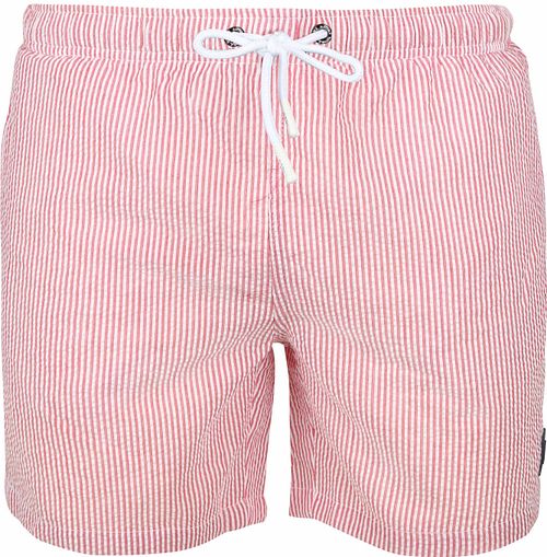 Suitable Zwembroek Stripe Seersucker Rood Product