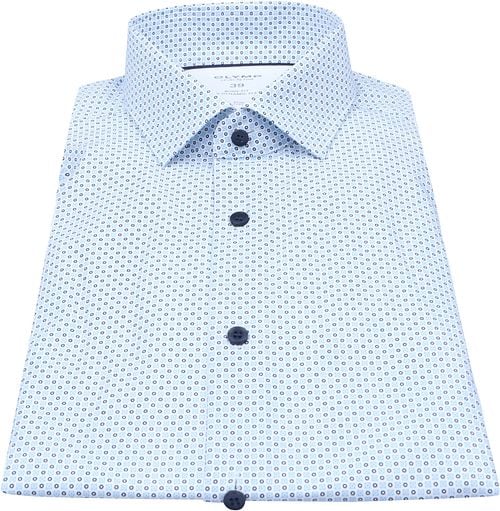 OLYMP Overhemd Level 5 24/Seven Print Lichtblauw Product / Detail