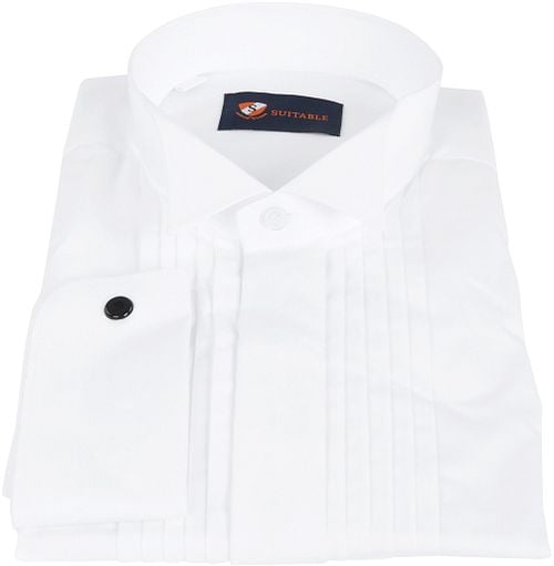 Tuxedo Shirt Pleated White Wing Tip Product