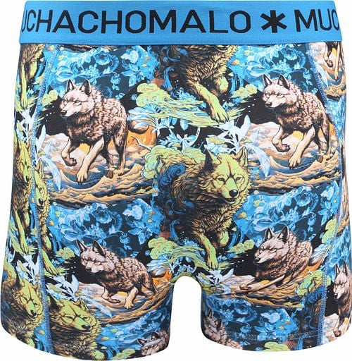 Muchachomalo Boxershorts 3-Pack Wolfy Product / Achterkant