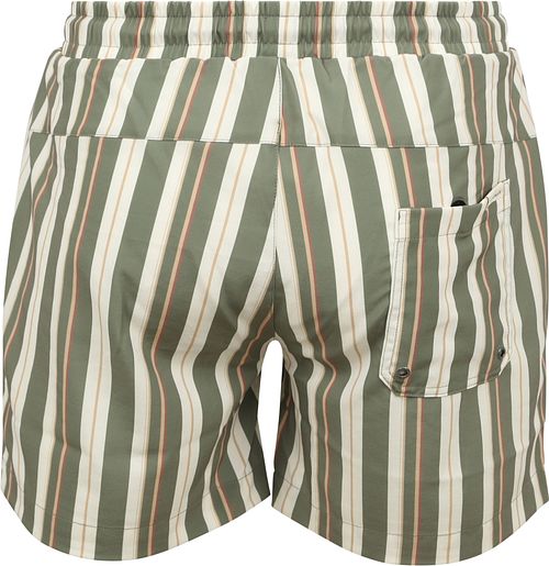 Anerkjendt Short de Bain Shark Vert Rayé Product / Achterkant