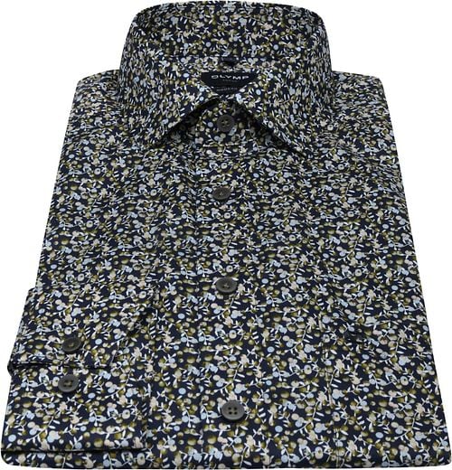 OLYMP Luxor MF Overhemd Bloem Donkerblauw Product / Detail