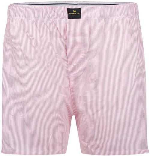 Steppin' Out Boxershort Poplin Streifen Hellrosa Product