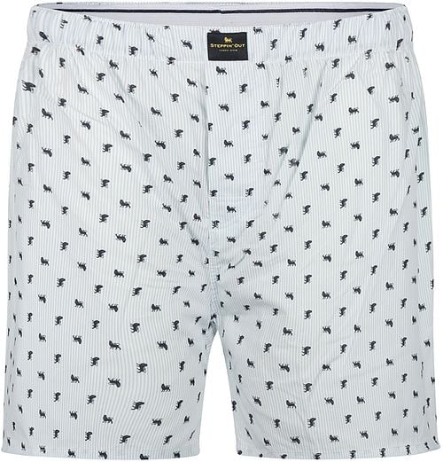 Steppin' Out Boxershort Print Lichtblauw Product