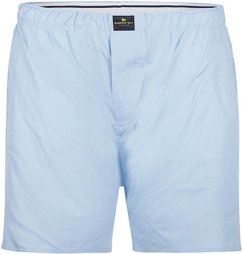 Steppin' Out Boxershort Solid Poplin Light Blue Product