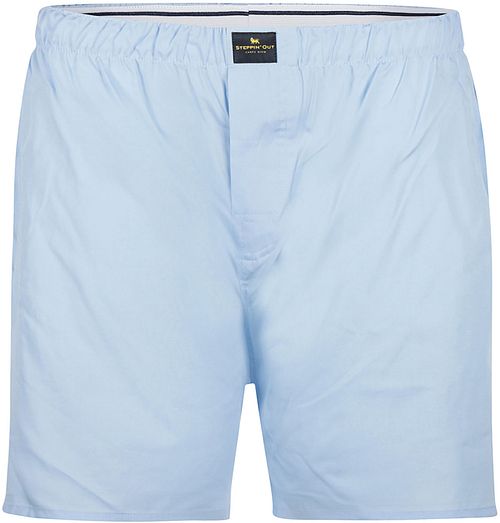 Steppin' Out Boxershorts Solid Popeline Hellblau Product