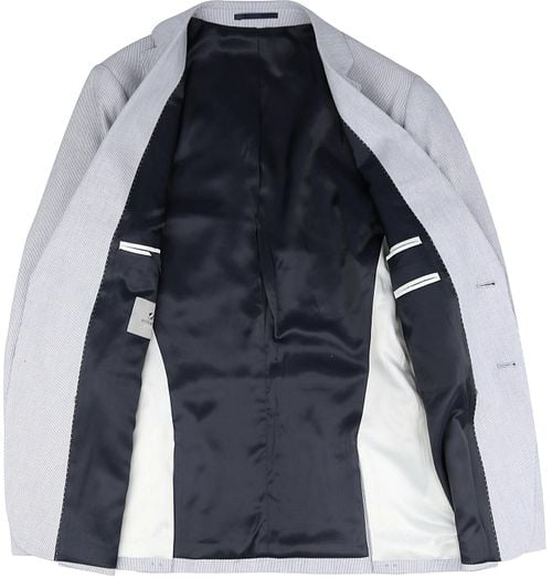 Suitable Blazer Linen Stripe Light Blue Product / Detail