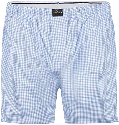 Steppin' Out Boxershort Checkered Light Blue Product