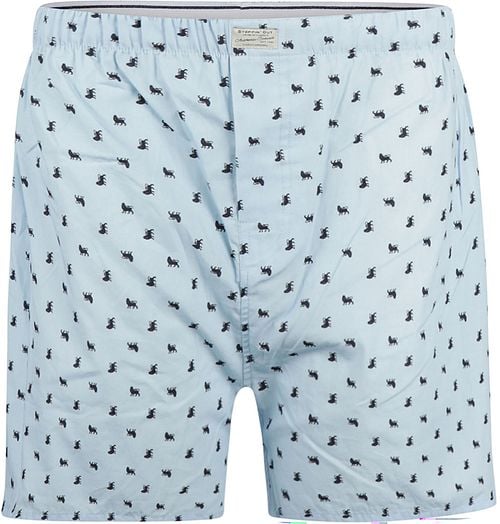 Steppin' Out Boxershort Print Leeuw Lichtblauw Product