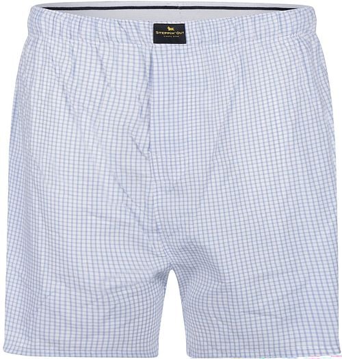 Steppin' Out Boxershort Karos Hellblau Product