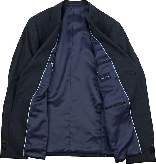 Suitable Strato Pied De Poule Suit Wool Navy Product