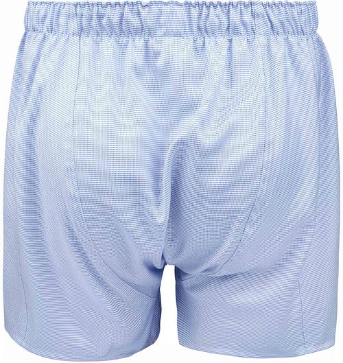 Steppin' Out Boxershort Dobby Print Blue Product / Achterkant