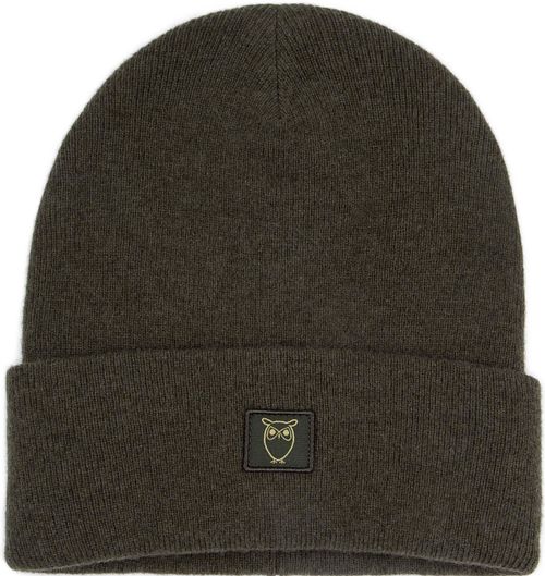 KnowledgeCotton Apparel Beanie Wool Dark Green Product