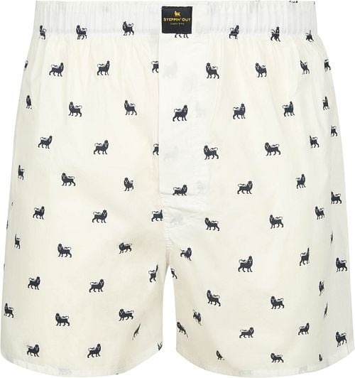 Steppin' Out Boxer White Logo Oxford Product