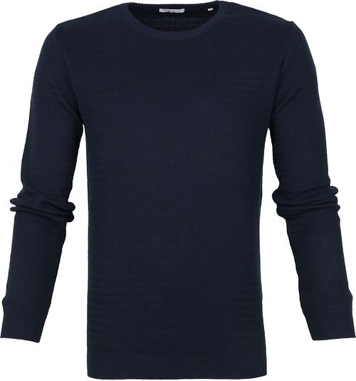 KnowledgeCotton Apparel Pullover Waves Navy Product