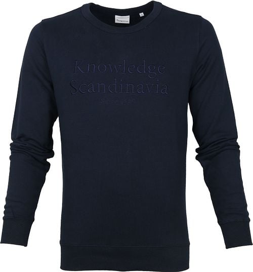 KnowledgeCotton Apparel Trui Elm Donkerblauw Product