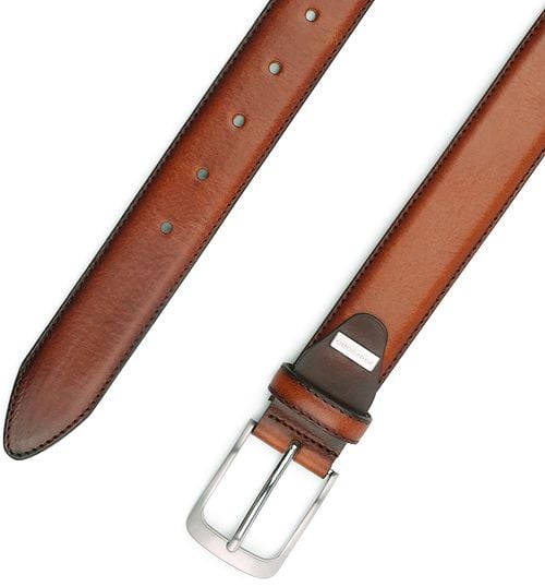 Profuomo Leather Belt Polosh Cognac Product / Detail
