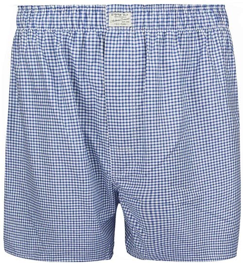 Steppin' Out Boxershort Dobby Checkered Blue Product