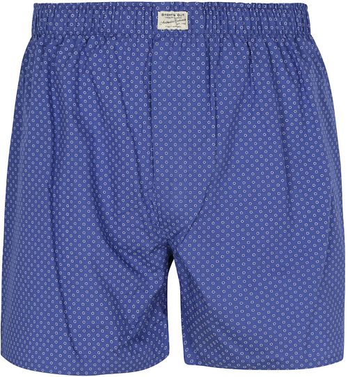 Steppin' Out Boxershort Geo Printed Blue Product