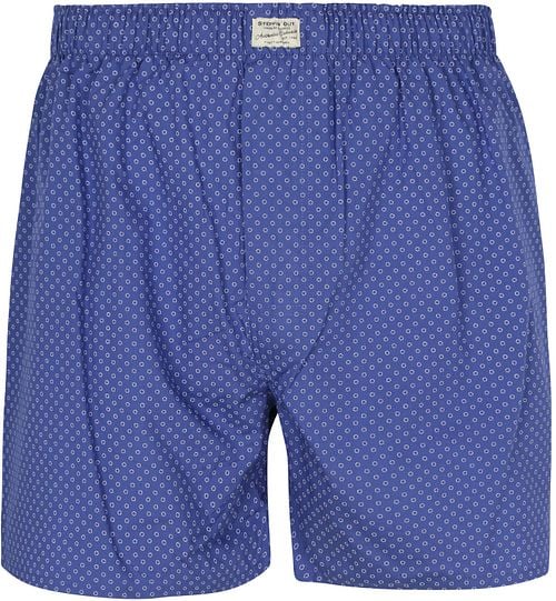 Steppin' Out Boxershort Geoprint Blauw Product