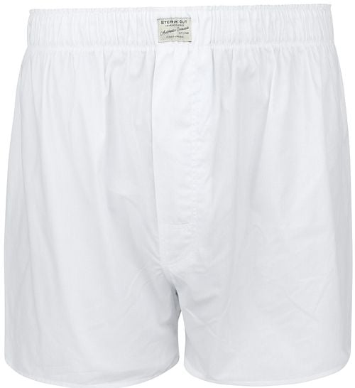 Steppin' Out Boxershort Solid Poplin Blanche Product
