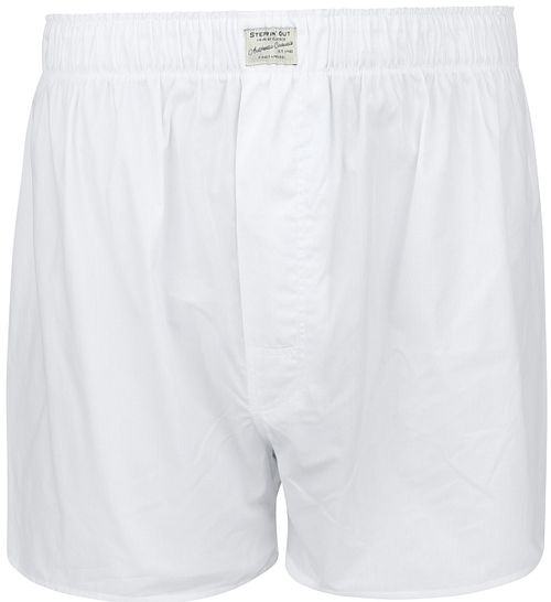 Steppin' Out Boxershort Solid Poplin White Product