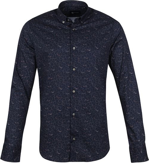 Suitable Overhemd BD Bloemen Donkerblauw Product