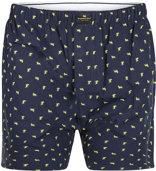 Steppin' Out Boxershort Poplin Print Navy Product
