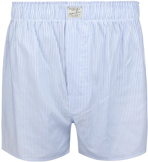 Steppin' Out Boxershort Striped Oxford Blue Product