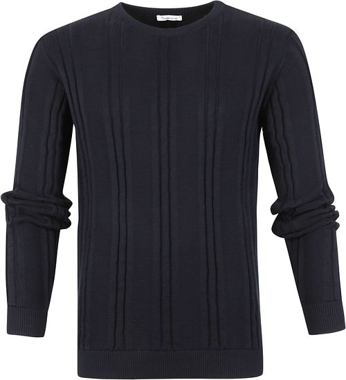 KnowledgeCotton Apparel Trui Donker Blauw Product