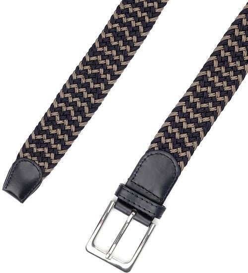 Suitable Geweven Riem Navy Taupe Product / Detail