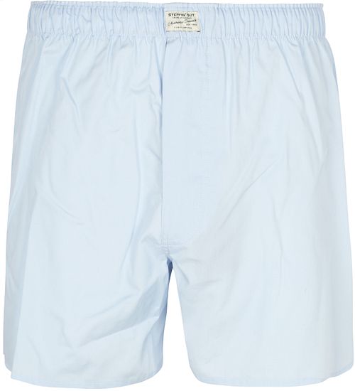 Steppin' Out Boxer Shorts Poplin Solid Light Blue Product