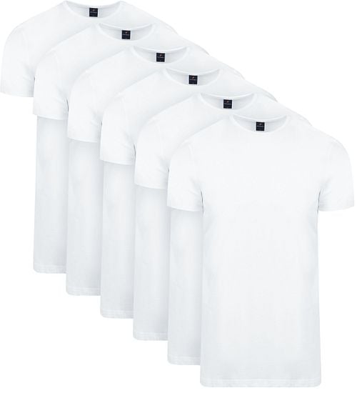 Suitable Ota T-Shirt Rundhalsausschnitt Weiß 6-Pack Product
