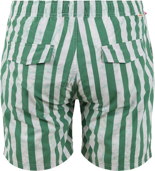 Scotch & Soda Swimshorts Stripes Green Product / Achterkant