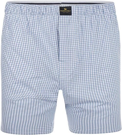 Steppin' Out Boxershort Checks Light Blue Product