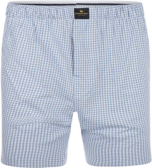Steppin' Out Boxershort Karos Hellblau Product
