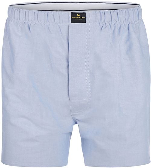 Steppin' Out Boxershort Oxford Lichtblauw Product