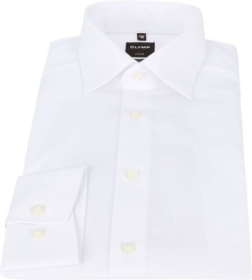 OLYMP Luxor Modern Fit Shirt Plain White Product / Detail