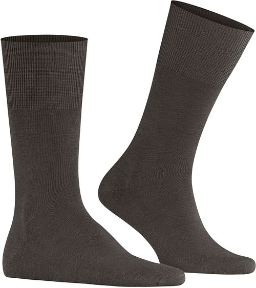Falke Airport Sock Dark Brown Melange Product / Detail
