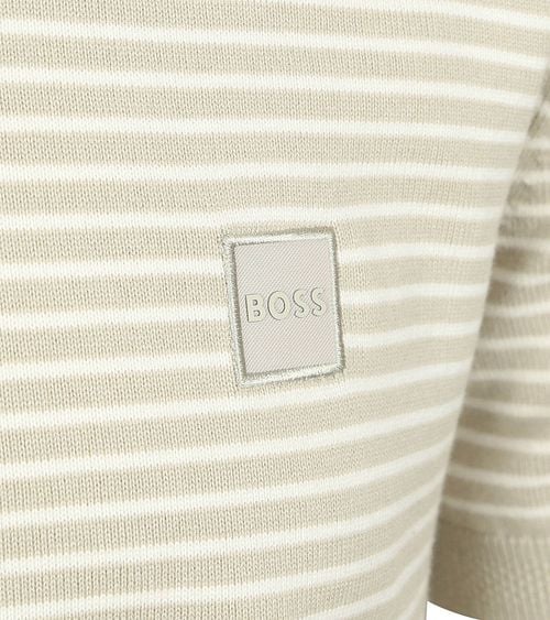 BOSS Knitted T-shirt Kanache Greige Product / Detail