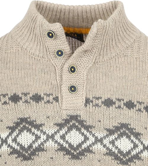 NZA Mocker Trui Wolmix River Greige Product / Detail