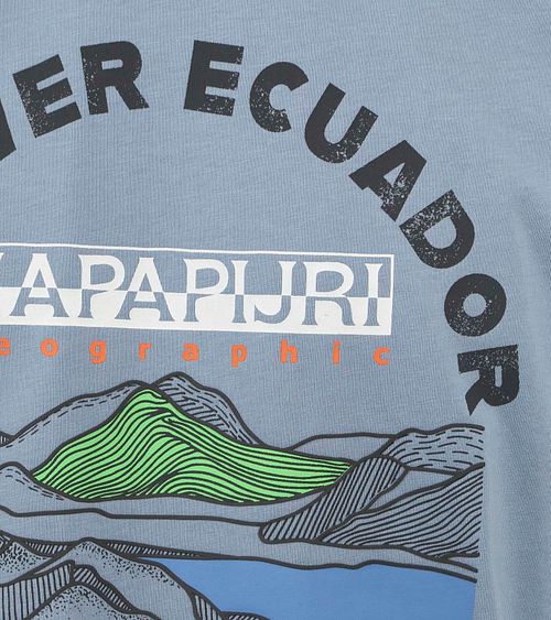 Napapijri T-shirt Sangay Bleu Clair Product / Detail